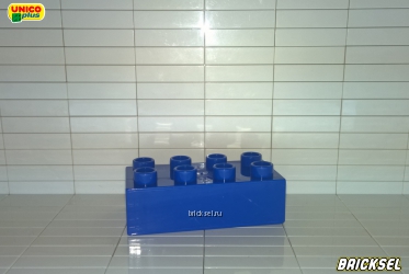 Кубики 2х4 синий