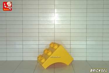 Кубик расширительный-арка 2х3 в 1х2 желтый