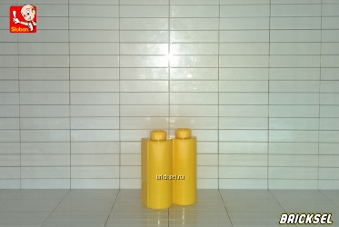 Кубик облицовочный 1х2х2 бревна, заборчик, колонна желтый