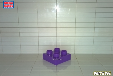 Мега Блокс Пластинка 2х2 фиолетовая, Оригинал MEGA BLOKS, не частая