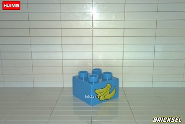 Кубик бананы 2х2 светло-синий