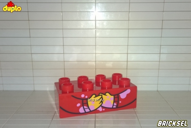 Кубик-туловище руки вымазанные в мороженном 2х4 красный