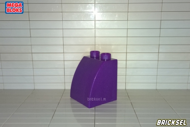 Кубик скос 2х2 в 1х2 высокий выпуклый перламутровый фиолетовый
