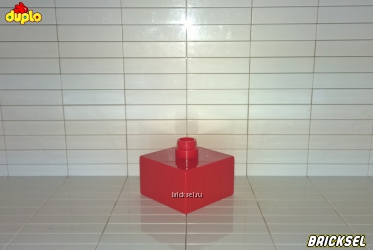 Кубик с вертикальным креплением нового образца 2х2 красный