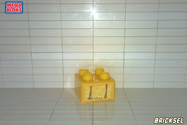 Кубик 2х2 с наклейкой Сено желтый