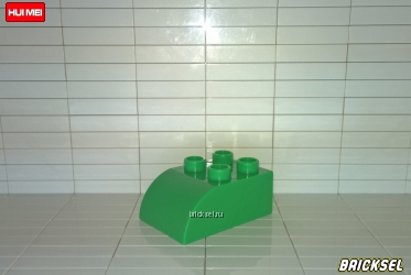 Кубик скос закругленный 2х3 зеленый