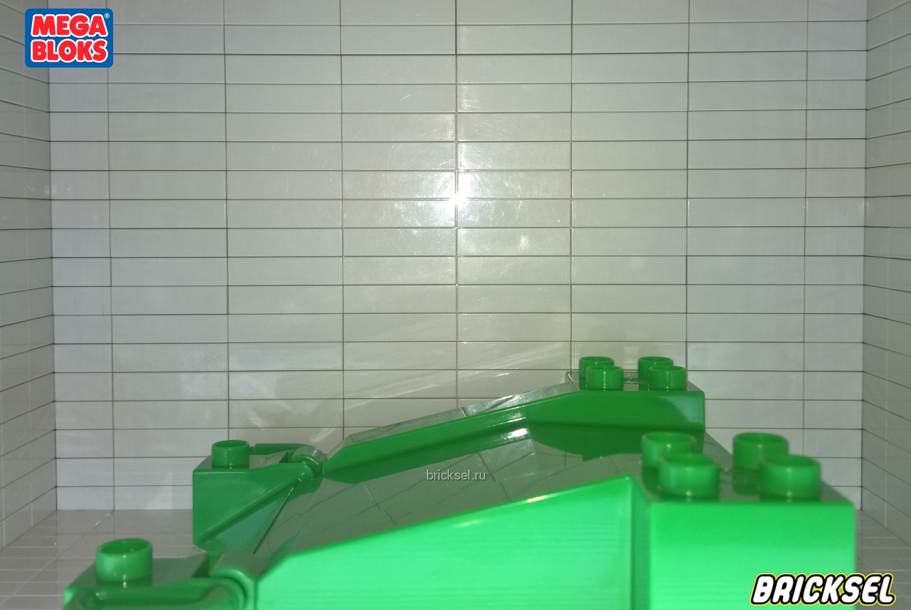 Мега Блокс Спуск, выезд из паровозного дэпо с фиксатором зеленый, Оригинал MEGA BLOKS, редкий