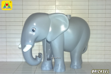 Хонгюангшенг аналог Дупло Слон с белыми бивнями серый, Аналог HG (Hongyuansheng), не частый