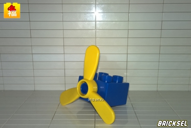 Кубик 2х2 с желтым пропеллером синий