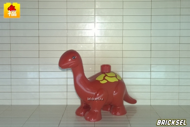 Бронтозаврик красный