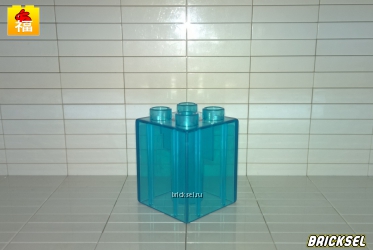 Кубик 2х2х2 высокий прозрачный голубой