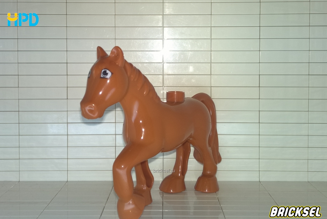 Хэппи Кидс аналог Дупло Конь, лошадь коричневая, Аналог HPD, не частая