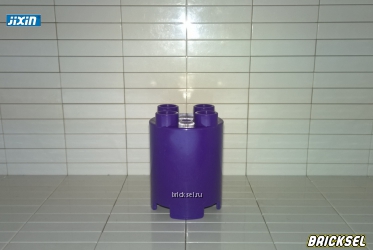 Кубик башенка, колонна 2х2 фиолетовая