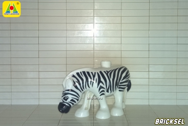 Зебра белая с черным