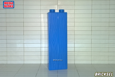 Стена-колонна деревянная 1х2 синяя
