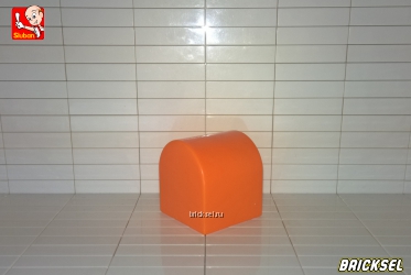 Кубик верхушка полукруг 2х2 оранжевая