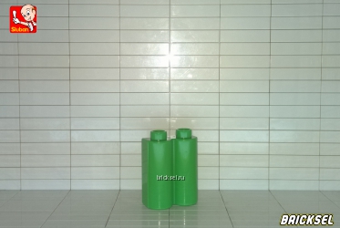 Кубик облицовочный 1х2х2 бревна, заборчик, колонна зеленый