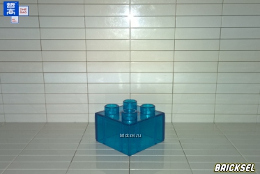 Кубик 2х2 прозрачный голубой