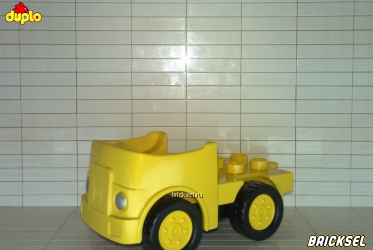 Маневровый грузовичок для авиа и ж/д погрузок желтый c желтыми дисками