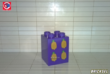 Кубик "4 ананаса" 2х2х2 фиолетовый