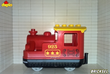 Умный пассажирский поезд, паровоз нового образца 925 красный