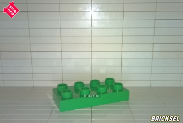 Пластинка 2х4 зеленая