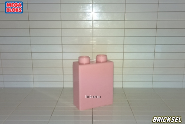 Кубик 1х2х2 нежно-розовый