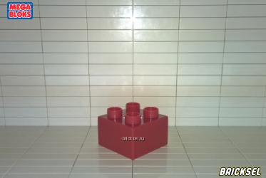 Кубик 2х2 бордовый