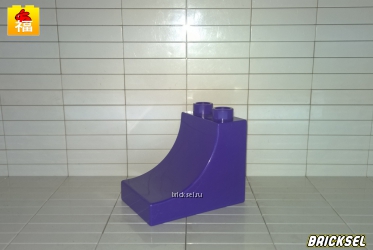 Кубик 2х3 полукруглый скос фиолетовый