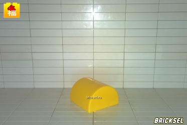 Кубик полкруга 2х2 желтый