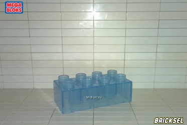 Кубик 2х4 прозрачный светло-синий