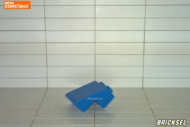 Кубик расширительный 1х2 в 1х2 средний синий