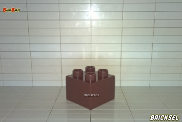 Кубик 2х2 темно-коричневый