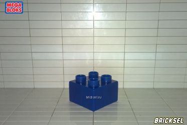 Мега Блокс Кубик 2х2 темно-синий, Оригинал MEGA BLOKS, редкий