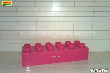 Кубик 2х6 розовый