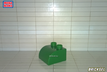Кубик скос выпуклый 2х2 темно-зеленый