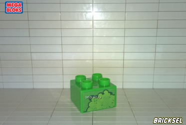 Кубик крона дерева 2х2 левая верхняя часть зеленая