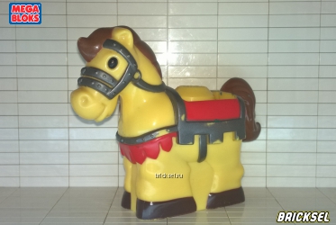 Рыцарский конь (держится только на большом штырьке MegaBlocks)
