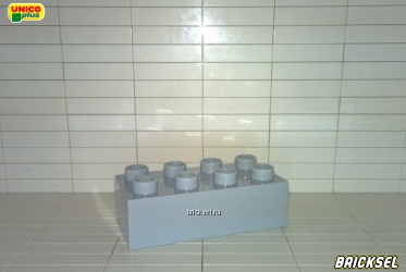 Кубик 2х4 серый