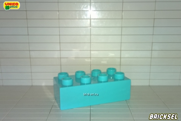 Кубик 2х4 голубой