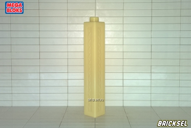 Колонна 1х1 с вертикальным узором светло-желтая