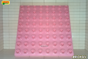Пластина 8х8 нежно-розовая