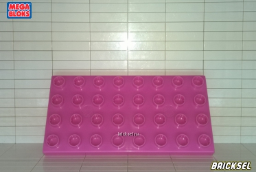Пластина 4х8 ярко-розовая