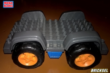 Мега Блокс Большая колесная база внедорожника/грузовика со съемными колесами темно-серая, Оригинал MEGA BLOKS
