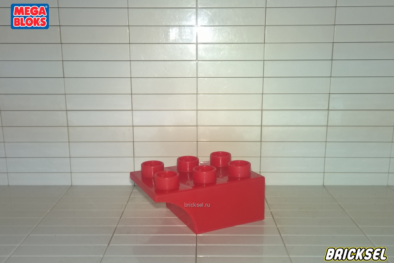 Мега Блокс Кубик расширительный 2х3 красный, Оригинал MEGA BLOKS
