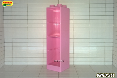 Шкаф, тумба высокая, пенал, колонна 2х2 розовый