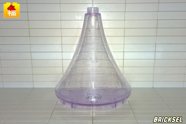 Купол большой прозрачный бледно-фиолетовый