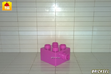 Кубик 2х2 с боковым крепление для вращающихся и подвесных конструкций розовый