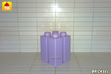 Кубик-колонна с прорезями 2х2х2 сиреневый