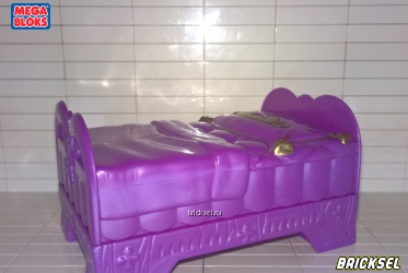 Королевская кровать фиолетово-перламутровая